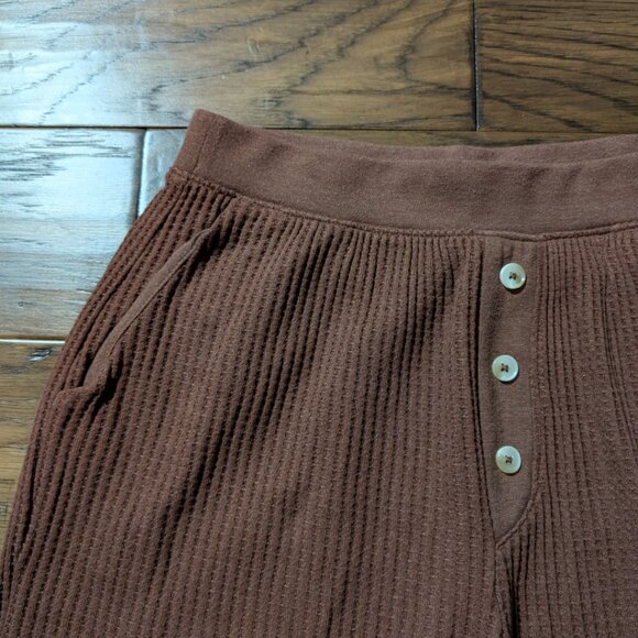 Old Navy waffle joggers and bra top lounge set PJs rust brown size XS - Picture 12 of 16
